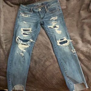 American eagle ripped super stretch jegging